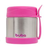 Pote Térmico Com Colher Rosa - Buba [f102]
