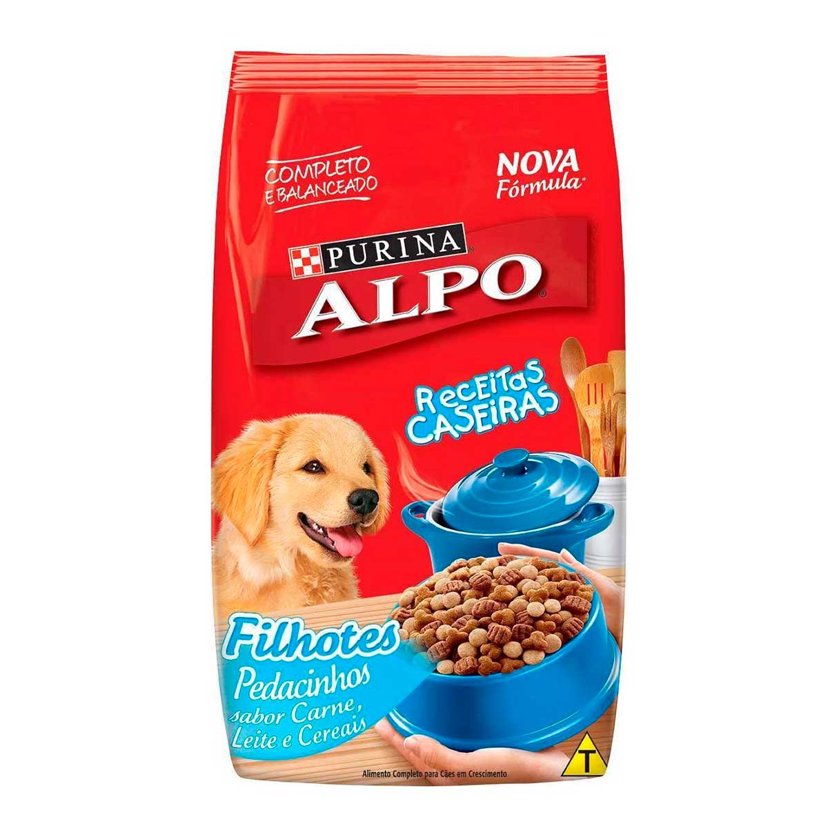 Ração para Cachorro Filhote Purina Alpo Receitas Caseiras Carne, Cereais, e Leite 10,1Kg