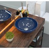 Kit Cuba R35 com Válvula Click 1 Polegada e meia e Sifão Cromado e Flexível Compace Azul Escuro