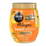 Creme De Tratamento Salon Line 3 Em1 Multy Milagres Cachos Dos Sonhos Maracujá E Óleo De Argan 1kg