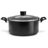 Caçarola Ebony Antiaderente Pro Flon 20cm 2,5l Preta Brinox
