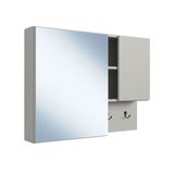 Armario Para Banheiro Com Espelho 02 Portas 80cm Arenas Proddy