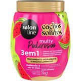 Creme Tratamento Salon Line Cachos Sonhos Melancia 3 Em 1 Multy Poder 1 Kg