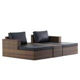 Chaise Recife Em Alumínio Piscina Jardim Trama Preto
