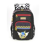 Mochila Costas Sonic Juvenil Menino Escolar Passeio - Branco