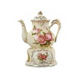 2pcs Tea Pot Com Base De Calor Use O Conjunto Geral De Chá De Velas Fashion Coffee Coffee Coffee Thermostat Ceramic Teapot| Bules