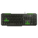 Teclado Gamer All Green Multilaser Usb - Compativel C- Windows