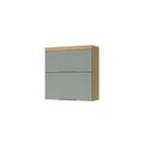 Armário Aéreo 80cm 2 Portas 100 Mdf Marquesa Nesher