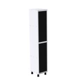 Roupeiro Em Aço Mt 1v 2 Portas Com Prateleira Interna Pitâo Branco/preto