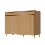 Balcão Com Tampo 120cm 2 Portas 2 Gavetas 100 Mdf Simone Mendes Nesher