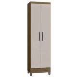 Armário Multiuso 52cm 2 Portas Muniz P11 Castanho/off White - Mpozenato