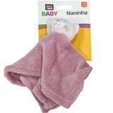 Naninha Para Bebê Soninho Encantado 27x27cm Gato Rosê