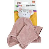 Naninha Para Bebê Soninho Encantado 27x27cm Rato Rosa