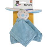 Naninha Para Bebê Soninho Encantado 27x27cm Coelho Azul