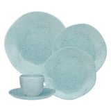 Jogo De Jantar 30 Peças Ryo Chá Blue Bay Porcelana Oxford