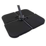Base De Ombrelone Central Quadrada Rivatti Preto