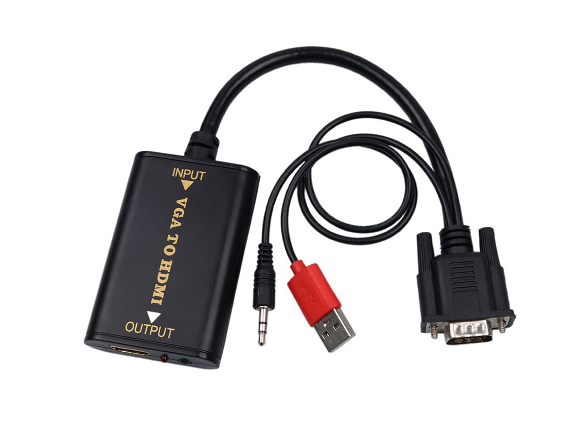 Cabo Conversor VGA para HDMI com Áudio e USB - Carrefour