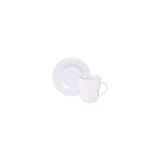 Conjunto Xícara Pires Café Tramontina Vibrare Porcelana 70ml 2 Peças Tramontina