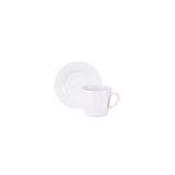 Conjunto Xícara Pires Chá Tramontina Ingrid Porcelana Decorada 185ml 2 Peças Tramontina