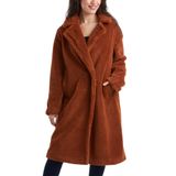 Casaco De Inverno Jessica Simpson De Comprimento Completo Sherpa Peacoat Feminino