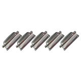 Kit 5 Canoas Para Caixa 2 Afinações 18.5 Cromada Metal