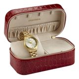 Relogio Mondaine Feminino Ref: 99761lpmvde1 Dourado Estojo