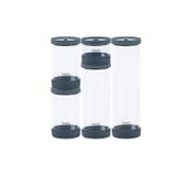 Jogo Potes Vidro Herméticos Tramontina Purezza Borosilicato Tampa Tramontina