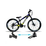 Bicicleta Viking Aro 26 Tuffx25/30 Vmaxx Freio a Disco 21v Preto Amarelo
