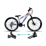 Bicicleta Viking Aro 26 Tuffx25/30 Vmaxx Freio a Disco 21v Prata Azul