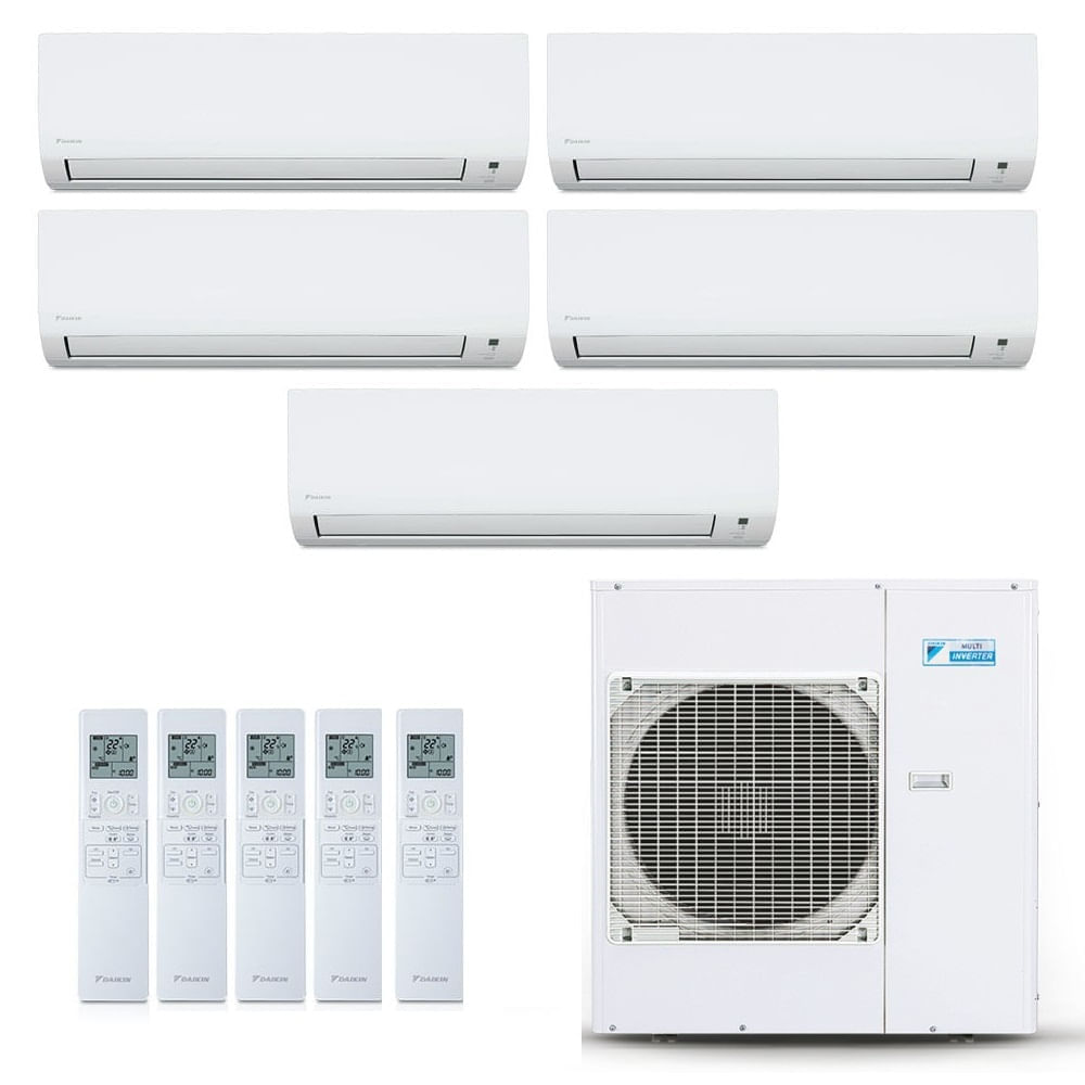Ar Condicionado Multisplit Penta 54000 Btu(3×12000+2×9000) Quente/frio – Inverter – Daikin – 220v – Ctxs09pmvm Ctxs12pmvm / 5mxs38pmvm