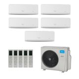 Ar-condicionado Multi Split Inverter Springer Midea 42.000 (5x Evap Hw 9.000) Quente/frio 220v