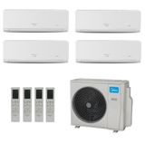 Ar-condicionado Multi Split Inverter Springer Midea 42.000 (1x Evap HW 9.000 + 3x Evap HW 12.000) Quente/Frio 220V