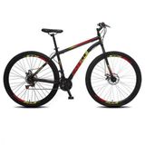 Bicicleta Colli Cazelle Aro 29 Roma Preto/vermelho/amarelo