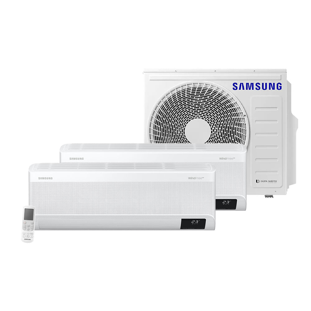 Ar Condicionado Multisplit Bi 18000 Btu(2x9000) Quente/frio - Inverter - Samsung - 220v - Aj025anapkh / Aj080axj4kh Ar Condicionado Multisplit Bi 18000 Btu(2x9000) Quente/frio - Inverter - Samsung - 220v - Aj025anapkh / Aj080axj4kh