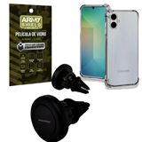 Capa Capinha Transparente Para Galaxy A06 + Suporte Carro