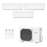 Ar-condicionado Multi Split Inverter Fujitsu 18.000 (3x Evap Hw 9.000) Quente/frio 220v