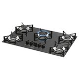 Cooktop A Gás Fischer 5q Com 5 Bocas Preto Unica 1642[6985]