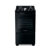 Fogão Brastemp 4 Bocas Preto com Mesa de Vidro e Dupla Chama - BFO4XAE Bivolt