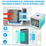Ar Condicionado Portátil Air Cooler Umidificador Climatizador