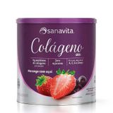 Colágeno Hidrolisado Skin 300G Sanavita Morango E Açaí