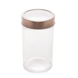 Pote De Vidro Com Tampa De Acrílico Gastro Rosa 500ml