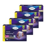 Fralda Descartável Adulto Tena Pants Noturna Mega Tamanho G/eg - 4 Pacotes Com 16 Fraldas - Total 64 Tiras