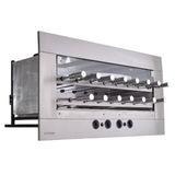 Churrasqueira A Gás De Embutir Titan 15 Espetos Rotativos 127v