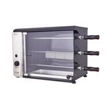 Churrasqueira A Gás Natural De Bancada Vertical Titan Stand 3 Espetos Giratórios 220v