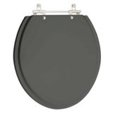 Assento Sanitario Poliester Convencional Oval Cinza Quartzo Para Vaso Ideal Standard