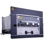 Churrasqueira A Gás Natural De Embutir Titan Titanium Preto 4 Espetos Rotativos 127v
