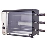 Churrasqueira A Gás Natural De Bancada Vertical Titan Stand 3 Espetos Giratórios 127v