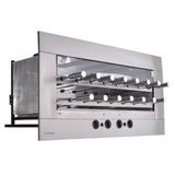 Churrasqueira A Gás Natural De Embutir Titan 15 Espetos Rotativos 127v