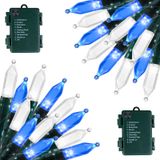 Bateria Christmas Lights Brightown, 18 Pés E 50 Led, Pacote Com 2