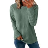 Camisa De Manga Comprida Dokotoo Para Mulheres 2024, Verde Outono